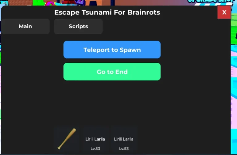 Good Script TBH Escape Tsunami for Brainrots Script