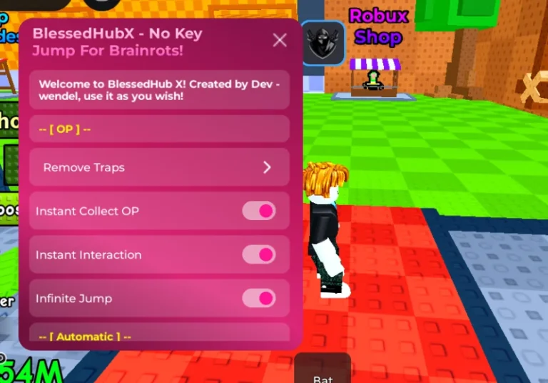 Best Jump for Brainrots Script | Blessed Hub – No Key