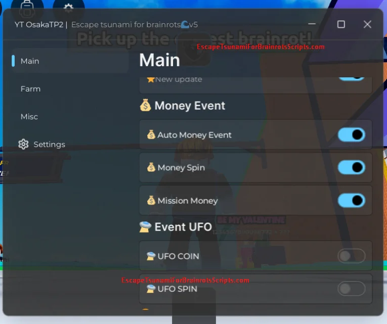 Money Event Script